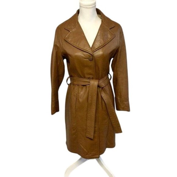 No brand / Not sure Jackets & Blazers - Vintage Mid Western Sport Togs Deerskin Leather Coat Women 34 Used